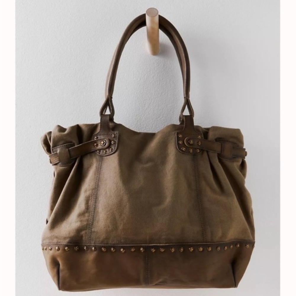 Free people we the free studded sunder tote bag